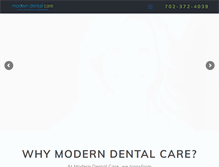 Tablet Screenshot of moderndentallv.com